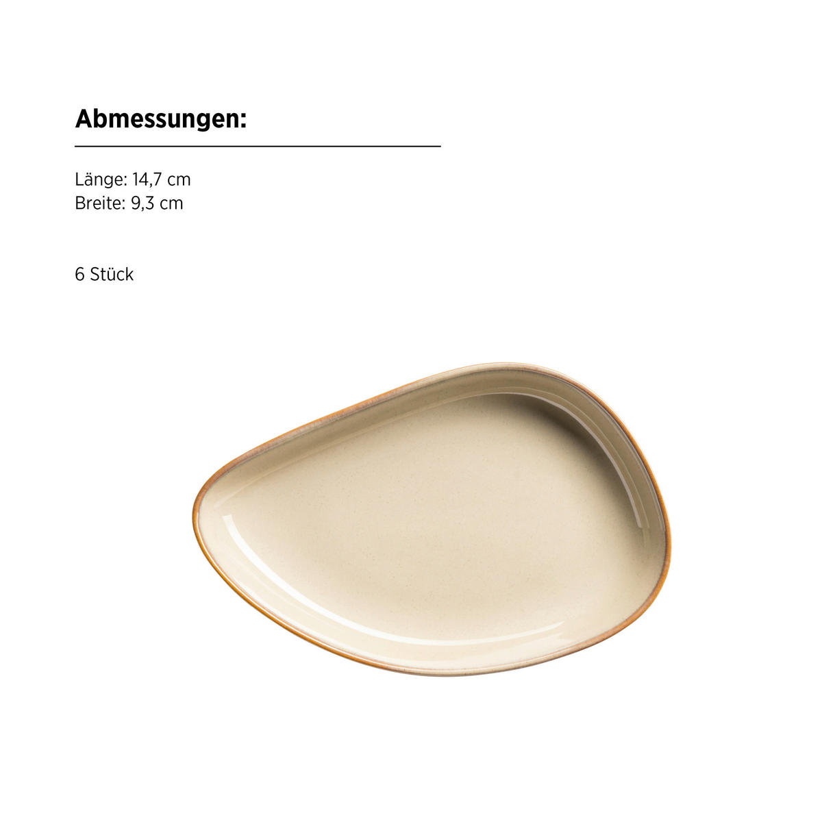 SNACKSCHALENSET Cordelia   - Sandfarben, Trend, Keramik - Mäser