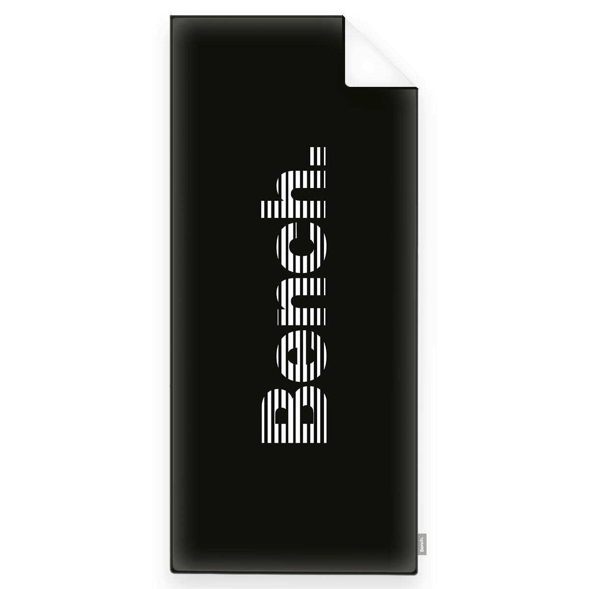 STRANDTUCH Schwarz, Weiß 80/180 cm  - Schwarz/Weiß, KONVENTIONELL, Textil (80/180cm) - Bench