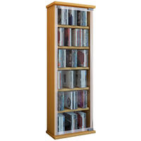 CD-REGAL - Buchefarben, KONVENTIONELL, Glas/Holzwerkstoff (31/92/18cm) - MID.YOU
