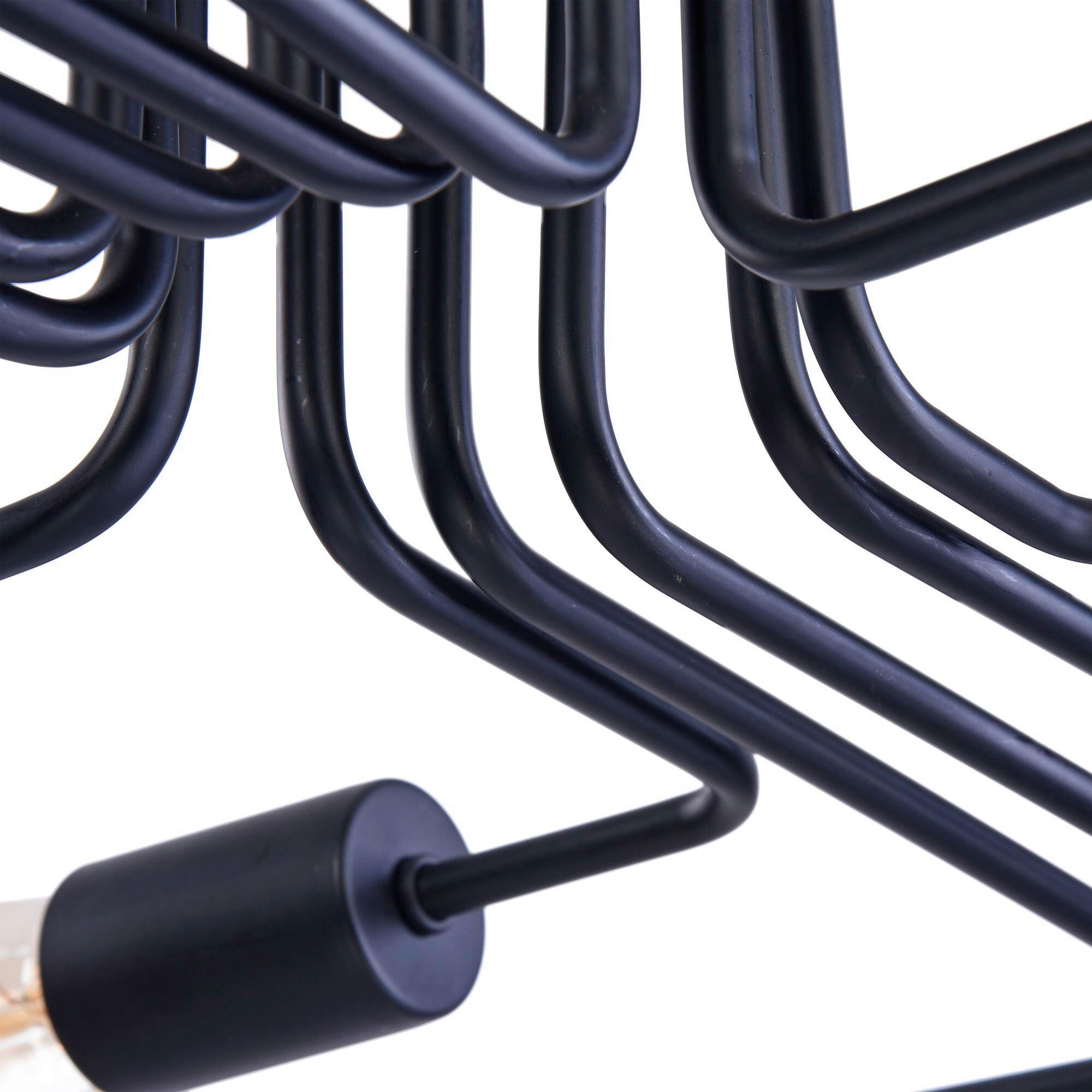 Thumbnail - Maytoni Deckenleuchte Loft, Schwarz, Metall, rund,rund, 88x22.7x123 cm, CE, gleichmäßige Lichtverteilung, Lampen & Leuch...