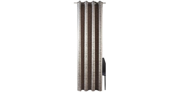 ÖSENVORHANG blickdicht - Taupe, Design, Textil (140/260cm) - Dieter Knoll