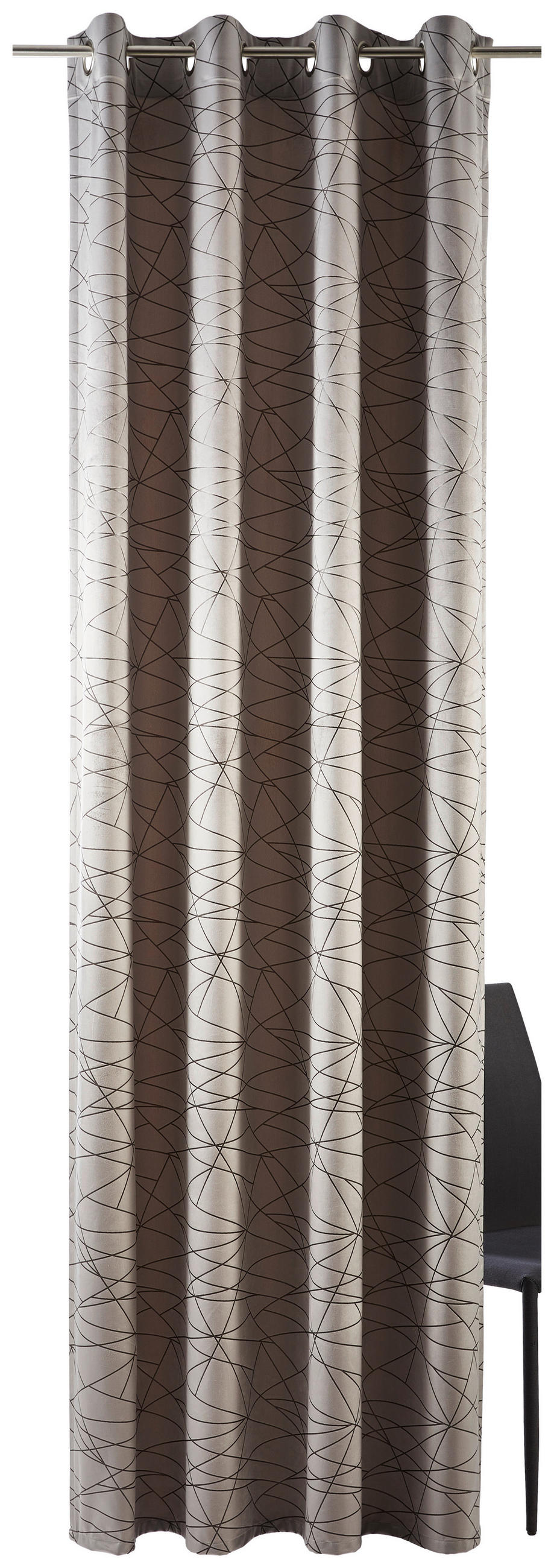 ÖSENVORHANG blickdicht  - Taupe, Design, Textil (140/260cm) - Dieter Knoll