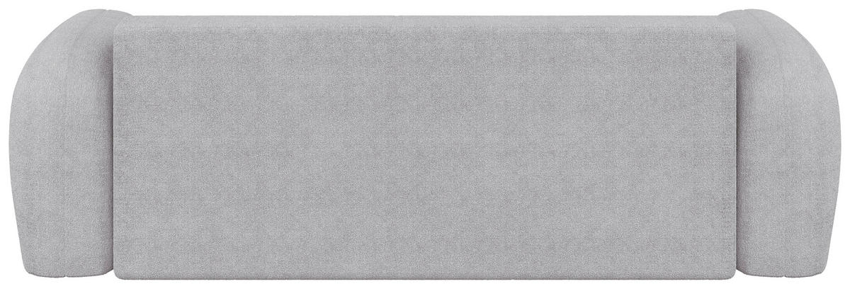 2-SITZER-SOFA Sevilla Plus in Bouclé Hellgrau  - Hellgrau/Schwarz, Design, Kunststoff/Textil (210/92/110cm) - MID.YOU