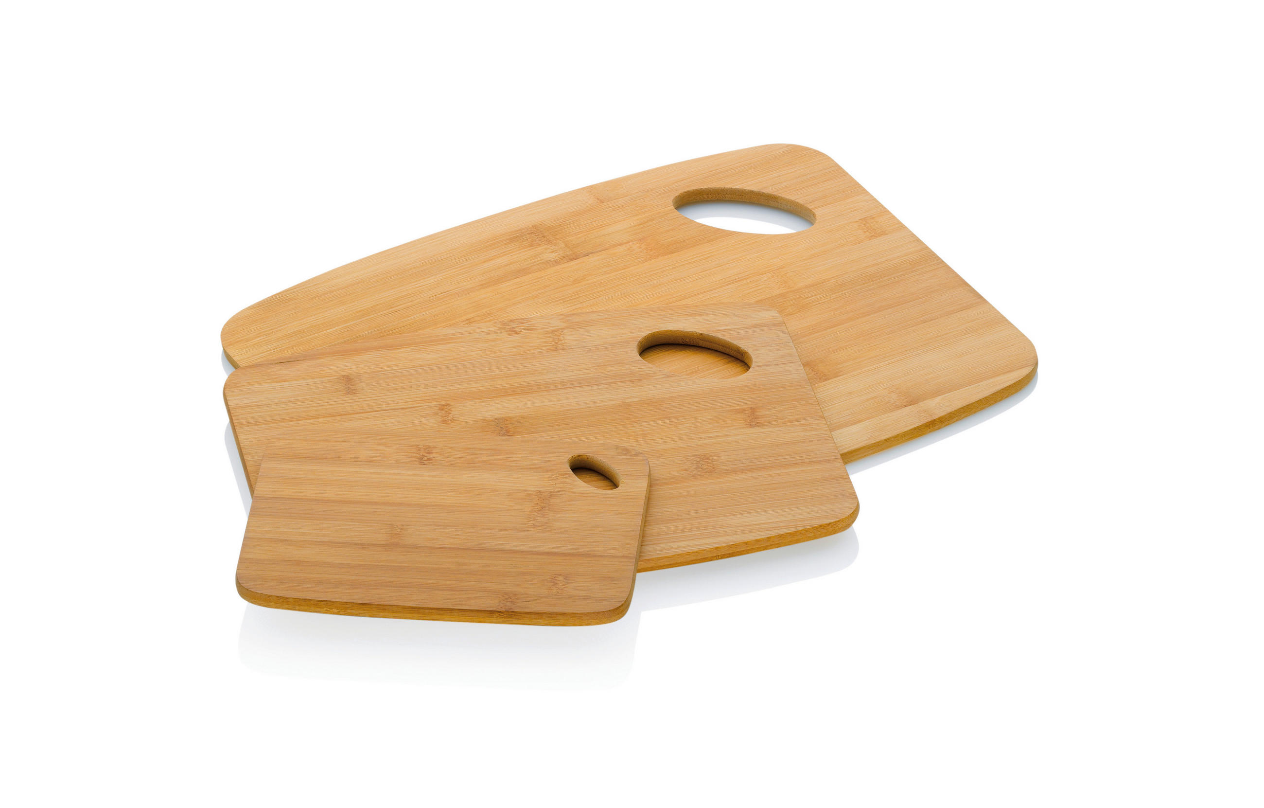 SCHNEIDEBRETT-SET 3-teilig    20/15/1,5 cm  - Hellbraun, KONVENTIONELL, Holz (20/15/1,5cm) - Kela