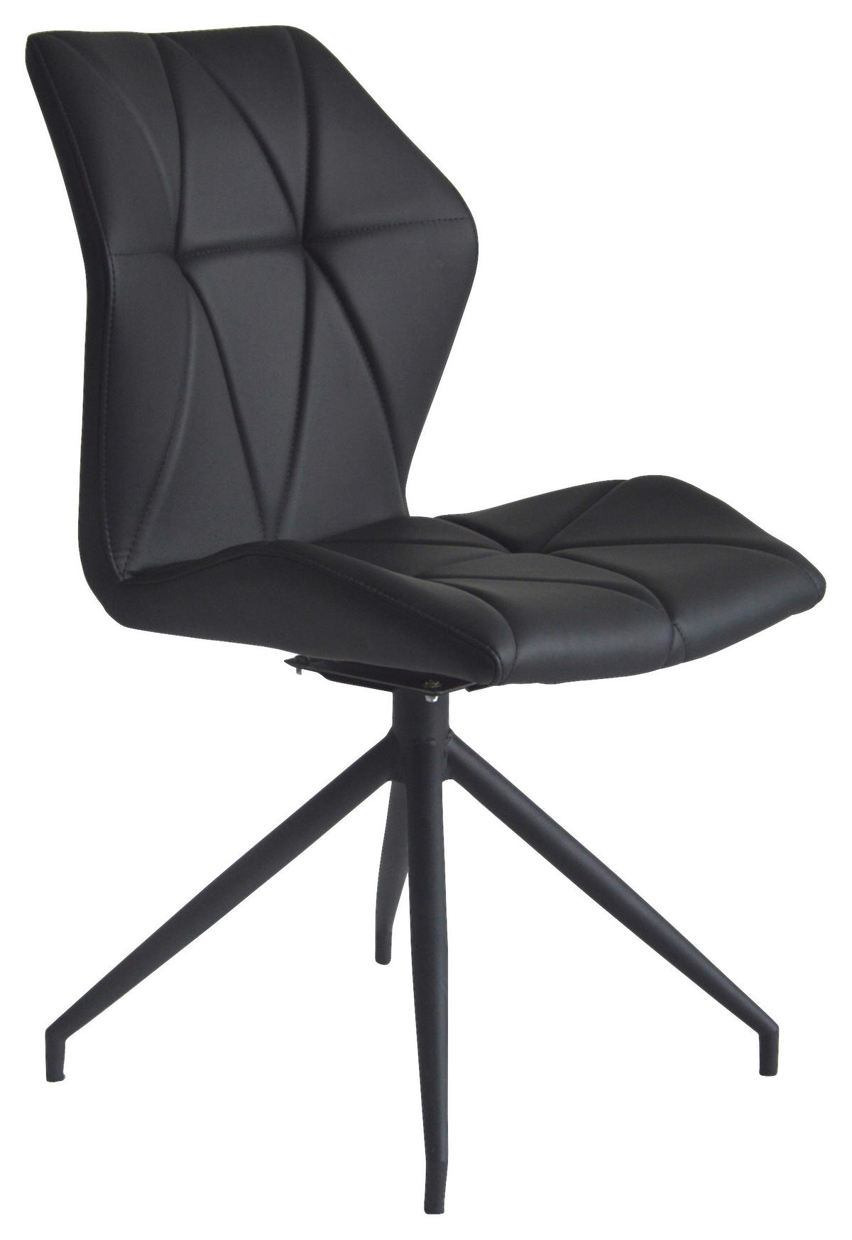 STUHL-SET  in Stahl  - Schwarz, KONVENTIONELL, Textil/Metall (52/90,5/62cm) - MID.YOU