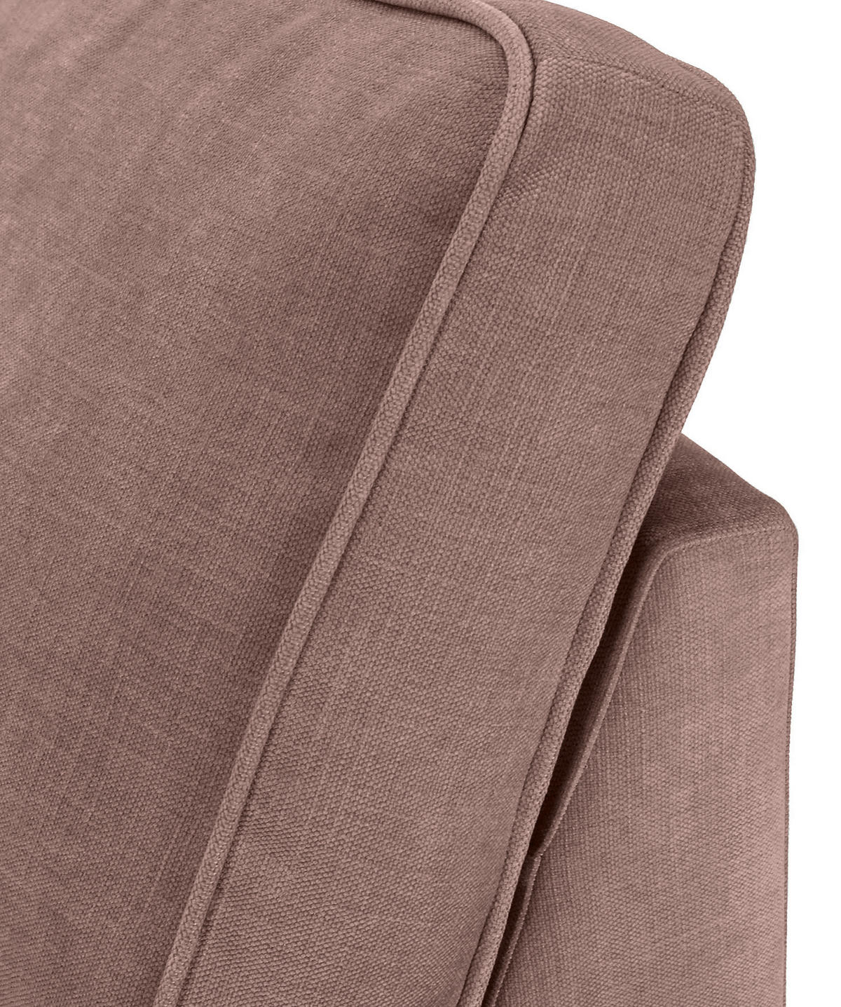 ECKSOFA Altrosa Flachgewebe Zierkissen, Rückenkissen, Rücken echt  - Schwarz/Altrosa, MODERN, Kunststoff/Textil (307/228cm) - Carryhome