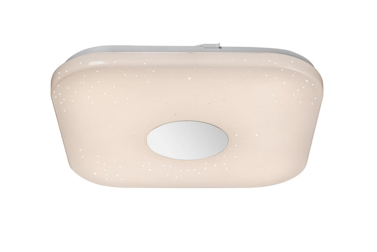 LED-DECKENLEUCHTE  35,5/35,5/5,3 cm    - Opal/Weiß, MODERN, Kunststoff/Metall (35,5/35,5/5,3cm)