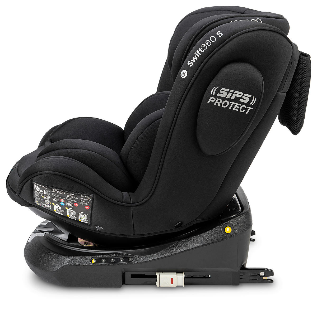REBOARDER-KINDERSITZ SWIFT360S ECE R 129 i-SIZE  - Schwarz, Basics, Kunststoff/Textil (44/60/50cm) - Osann