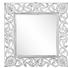 SPIEGEL - Silberfarben/Weiß, Trend, Glas/Holzwerkstoff (90/90/2,2cm) - Ambia Home