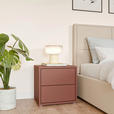 NACHTSCHRANK 50/48/42 cm  - Silberfarben/Terracotta, Trend, Holzwerkstoff/Kunststoff (50/48/42cm) - Carryhome