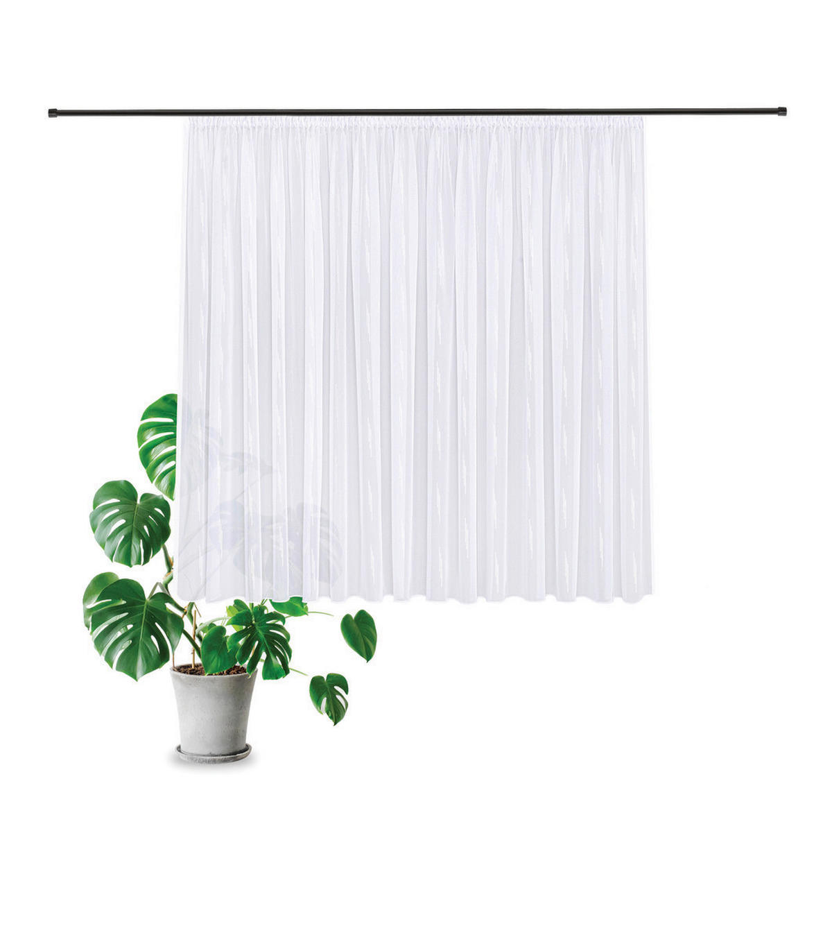 FERTIGSTORE  transparent  300/175 cm   - Beige, Basics, Textil (300/175cm)