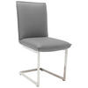 SCHWINGSTUHL  in Nickel Echtleder pigmentiert  - Edelstahlfarben/Beige, Design, Leder/Metall (48/93/65cm) - Ambiente