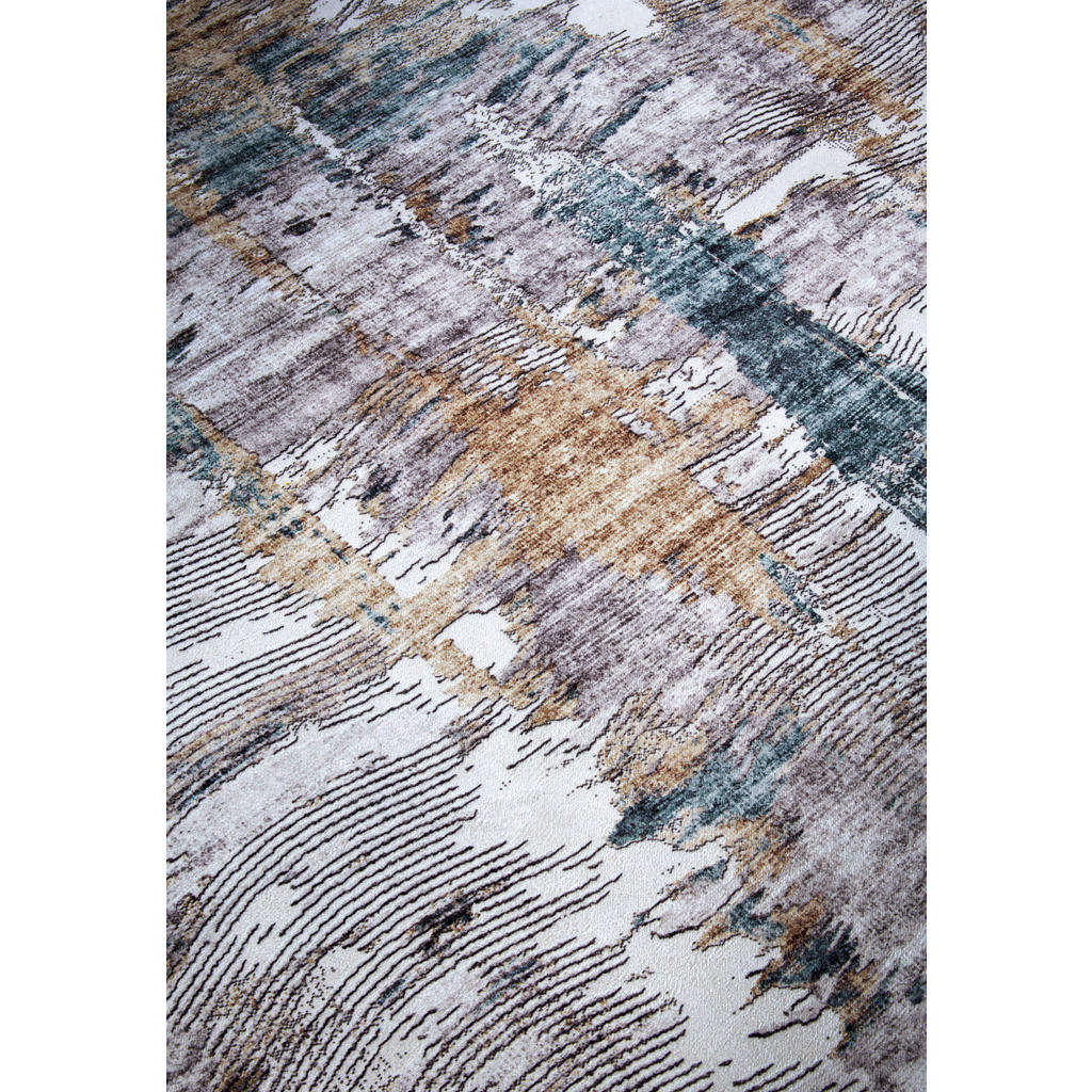 Thumbnail - Hanse Home Flachwebeteppich Imagination, Blau, Gold, Kunststoff, Abstraktes, rechteckig, 160x230 cm, Oeko-Tex® Standard ...