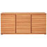 SIDEBOARD Kernbuche furniert geölt Buchefarben - Buchefarben/Schwarz, Design, Holz (200/92/43cm) - Venjakob