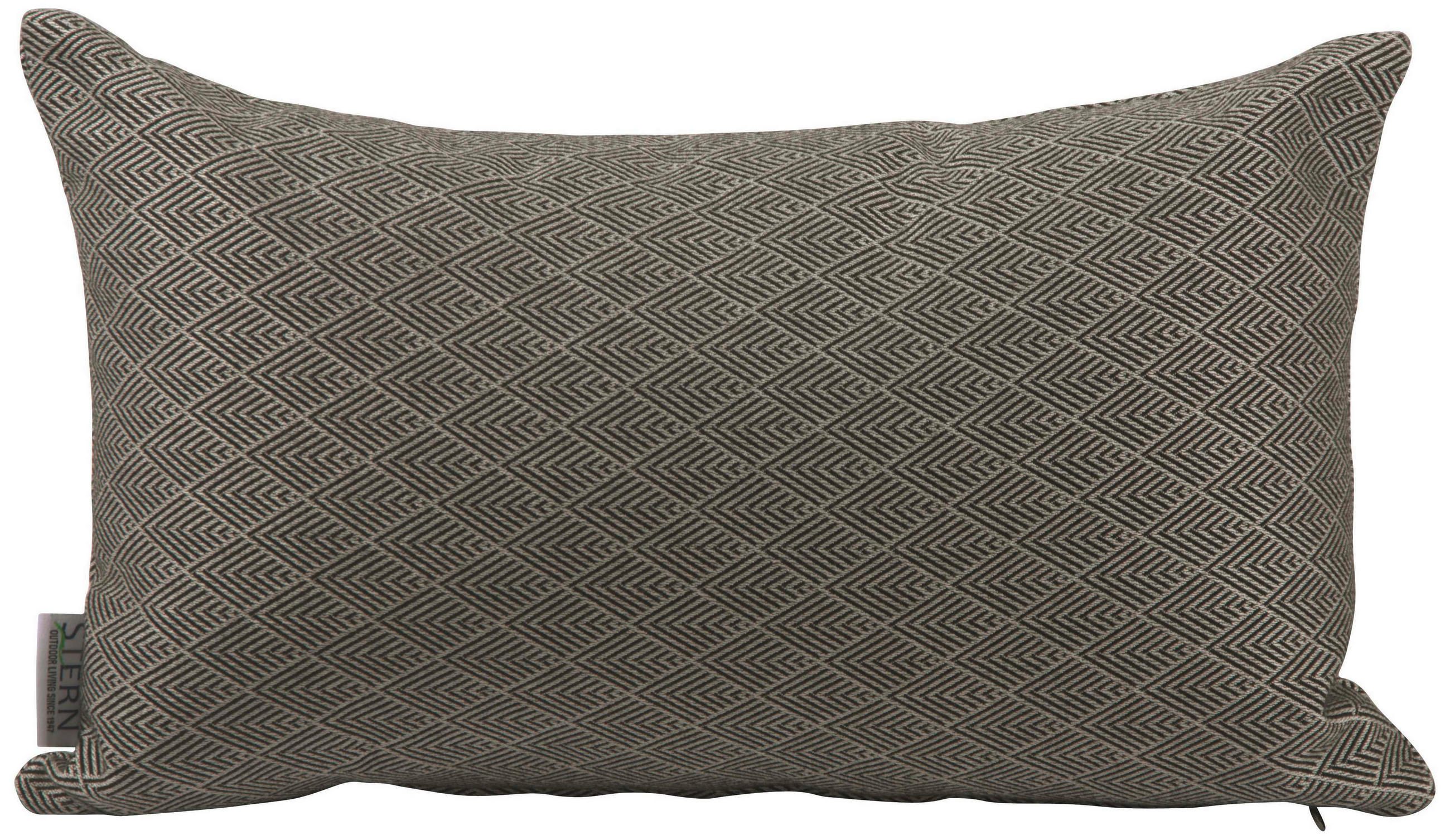 OUTDOOR-KISSEN Raute  - Schwarz, Basics, Textil (35/55cm) - Stern