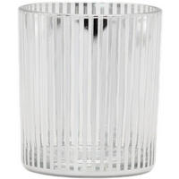 TEELICHTGLAS - Klar/Silberfarben, Lifestyle, Glas (7/8cm) - X-Mas