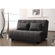 SCHLAFSOFA Anthrazit  - Anthrazit/Schwarz, Design, Textil/Metall (145/92/102cm) - Novel