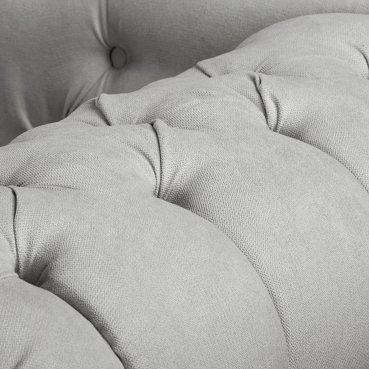 RÉCAMIERE Pako in Mikrofaser Grau  - Braun/Grau, Design, Holz/Textil (185/93/75cm) - Livetastic