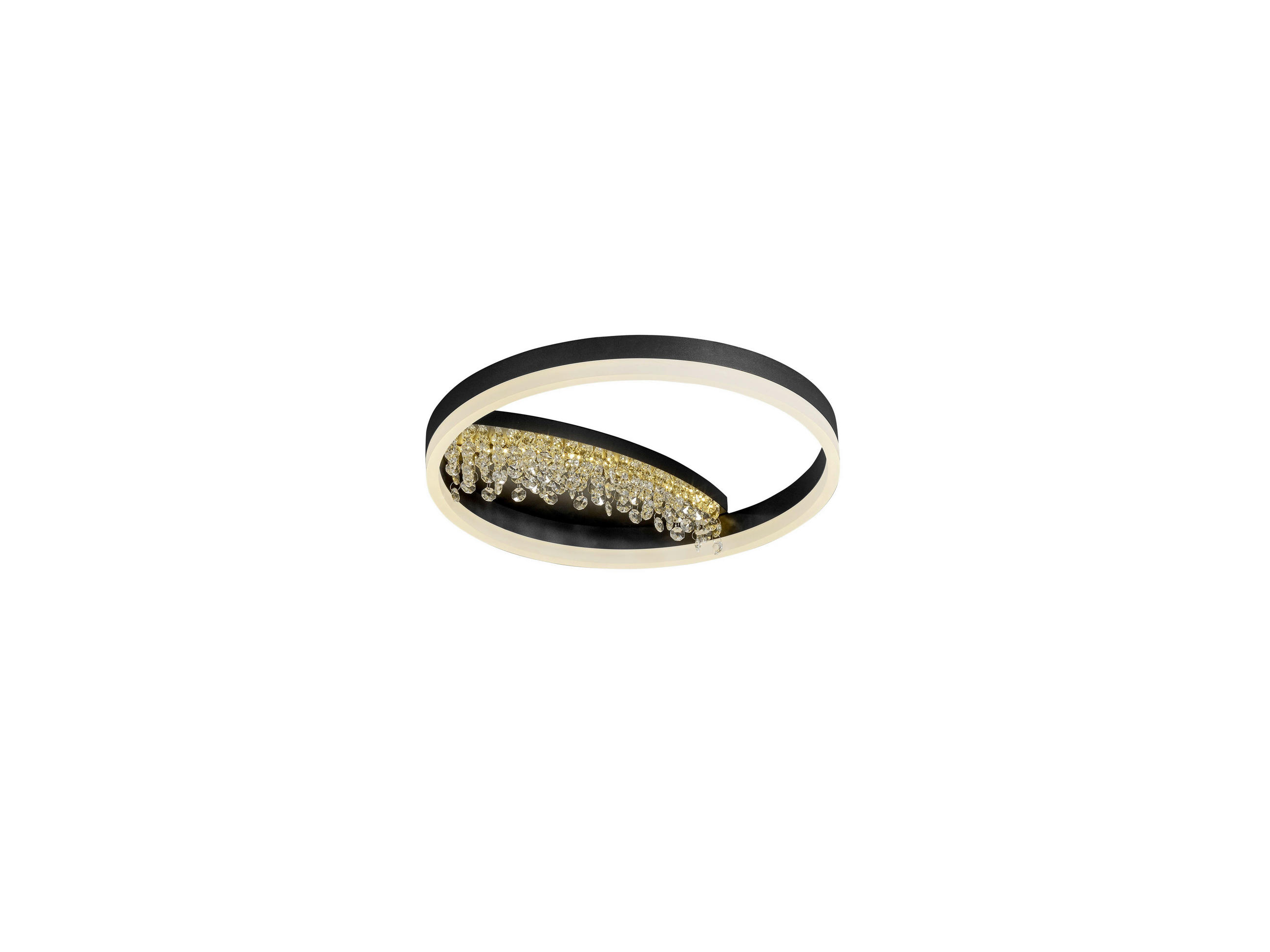 LED-DECKENLEUCHTE 11/40 cm   - Schwarz, Design, Metall (11/40cm) - Hell