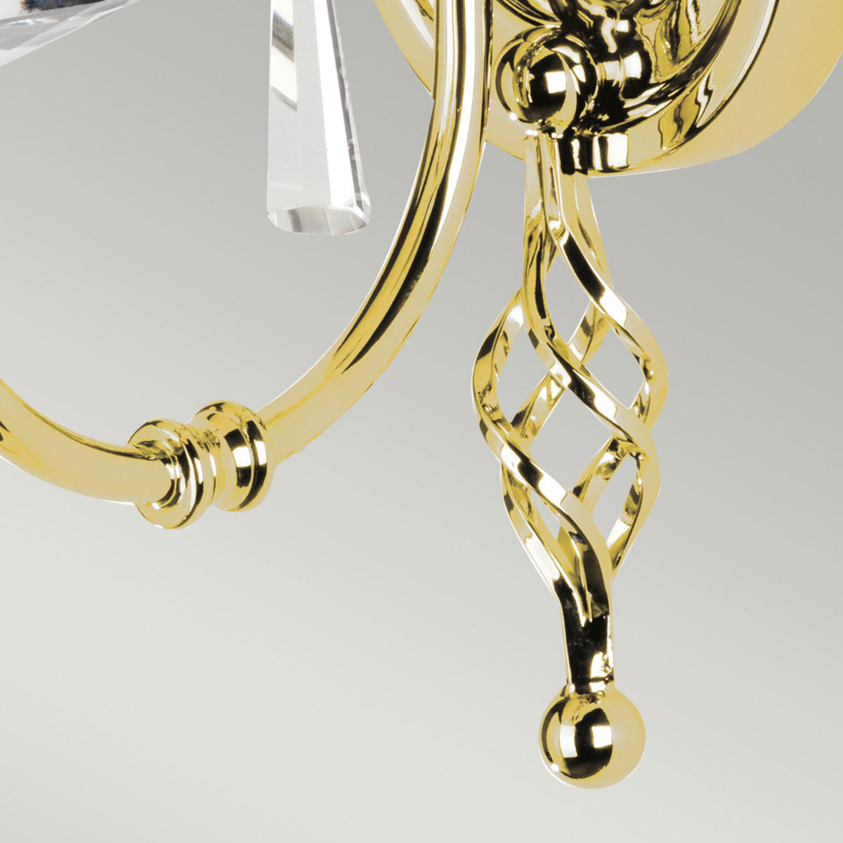 VÄGGLAMPA Elstead 10/22 cm   - mässingsfärgad, Klassisk, metall/glas (10/22cm) - Elstead Lighting