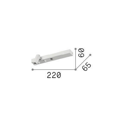 LED-WANDLEUCHTE 22/6/6,5 cm   - Weiß, Basics, Metall (22/6/6,5cm) - Ideal Lux