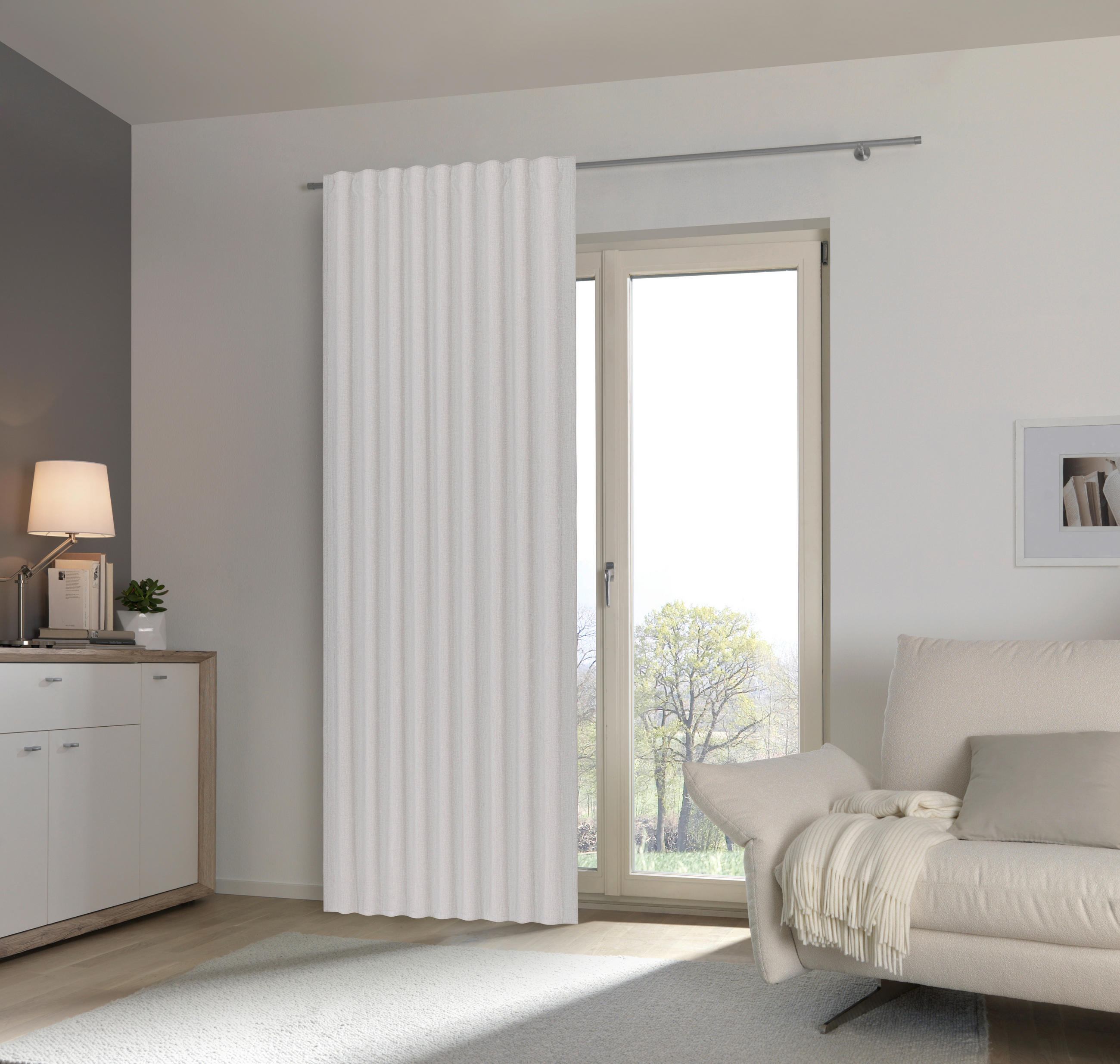 FERTIGVORHANG  blickdicht   140/245 cm  - Beige, Basics, Textil (140/245cm) - Esposa