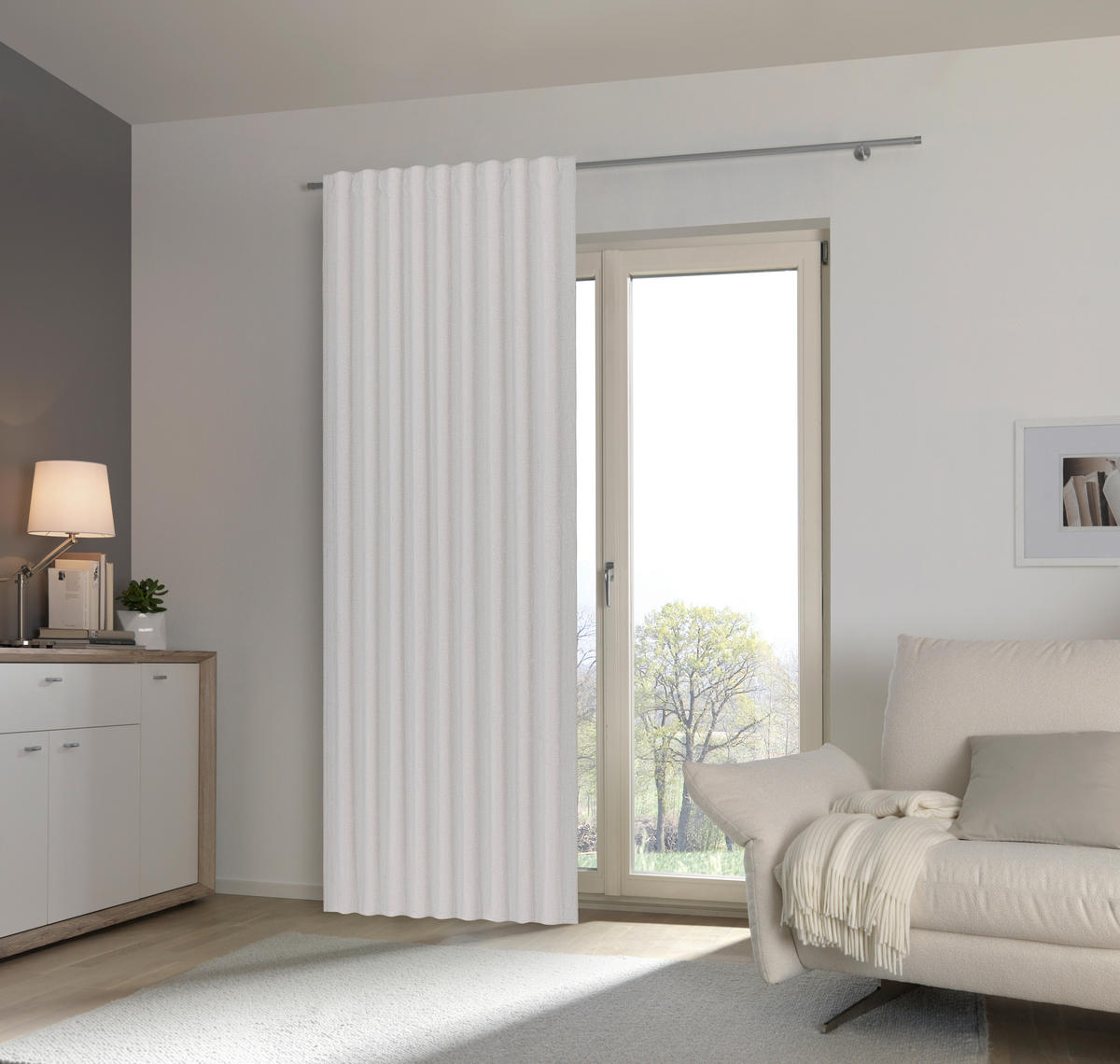 FERTIGVORHANG  blickdicht   140/245 cm  - Beige, Basics, Textil (140/245cm) - Esposa