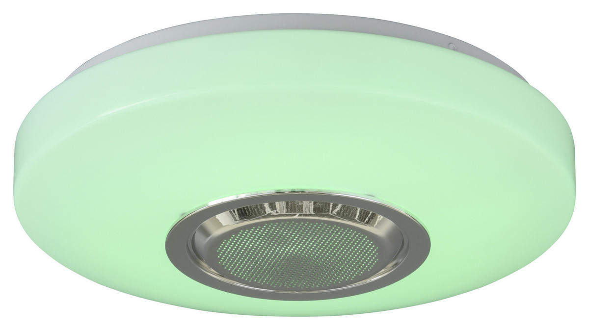 LED PLAFONJERA - bela, Dizajnerski, metal/plastika (33/10cm) - Novel