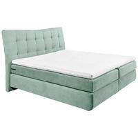 BOXSPRINGBETT 180/200 cm  in Mintgrün  - Schwarz/Mintgrün, Design, Kunststoff/Textil (180/200cm) - Esposa