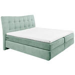 BOXSPRINGBETT 180/200 cm  in Mintgrün  - Schwarz/Mintgrün, Design, Kunststoff/Textil (180/200cm) - Esposa