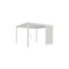 PERGOLA-SEITENTEIL 113/235/10 cm   - Weiß, Basics, Metall (113/235/10cm) - Gardenson