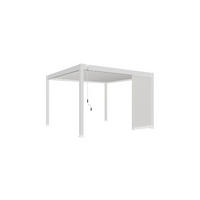 PERGOLA-SEITENTEIL 113/235/10 cm  - Weiß, Basics, Metall (113/235/10cm) - Gardenson