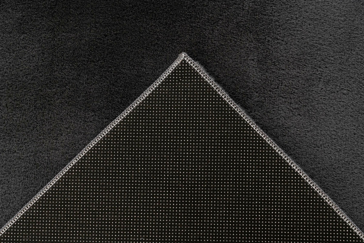 FLACHWEBETEPPICH 200/290 cm Graphitfarben rechteckig  - Graphitfarben, Basics, Textil (200/290cm) - Kayoom