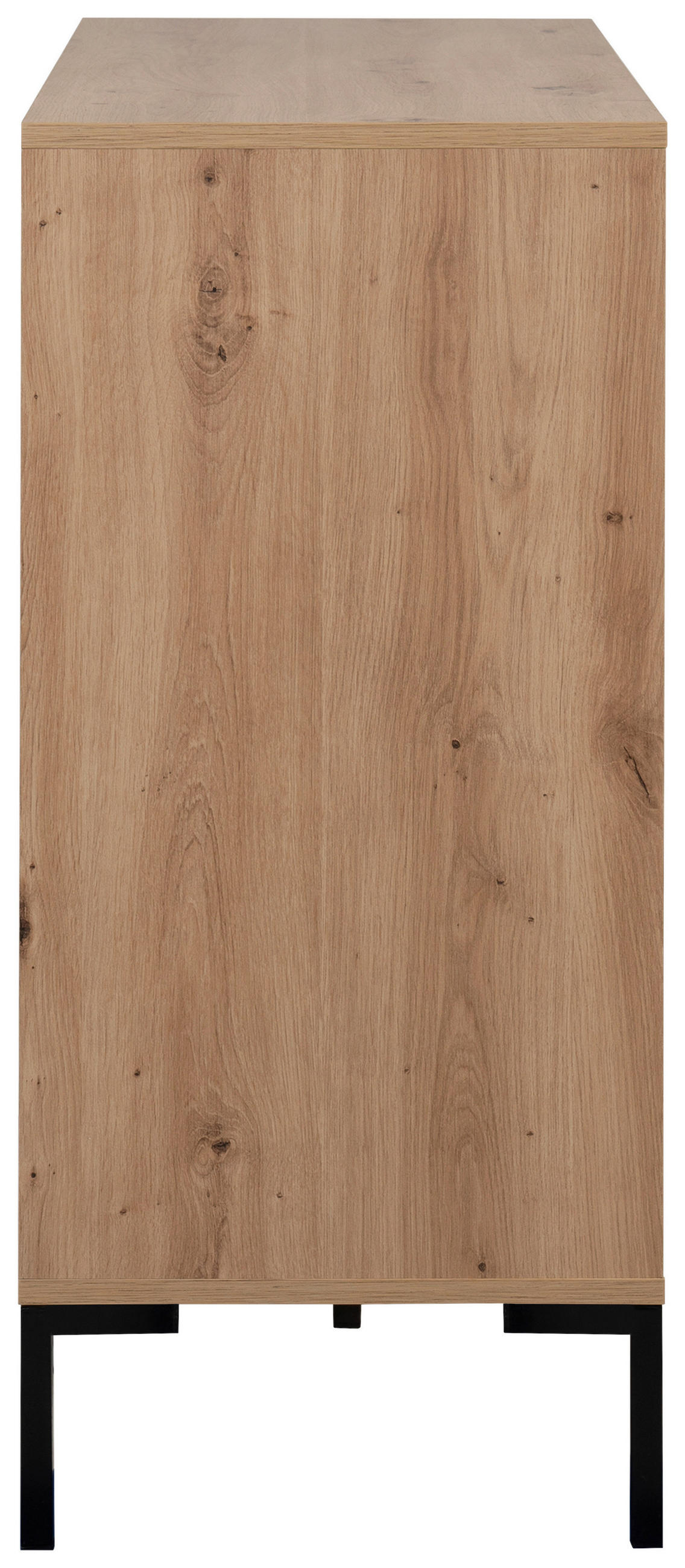 KOMMODE  in 120/87/40 cm  - Schwarz/Eiche Artisan, Design, Holzwerkstoff/Metall (120/87/40cm) - MID.YOU