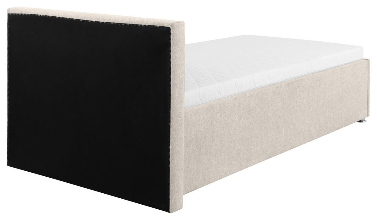 POLSTERBETT Bettkasten, Lattenrost Naturfarben 90/200 cm  - Naturfarben, MODERN, Holz/Kunststoff (90/200cm) - MID.YOU