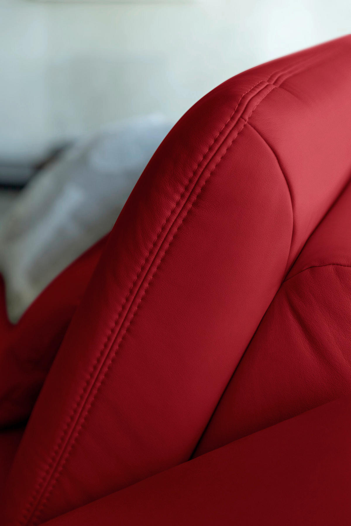 ECKSOFA JOOP! STUDIO in Echtleder Rot  180/301 cm  - Rot/Schwarz, KONVENTIONELL, Leder/Metall (180/301cm) - Joop!