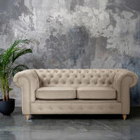 SCHLAFSOFA Mikrofaser Taupe Armteil links, Armteil rechts  - Taupe/Braun, Design, Holz/Textil (190/74/91cm) - P & B