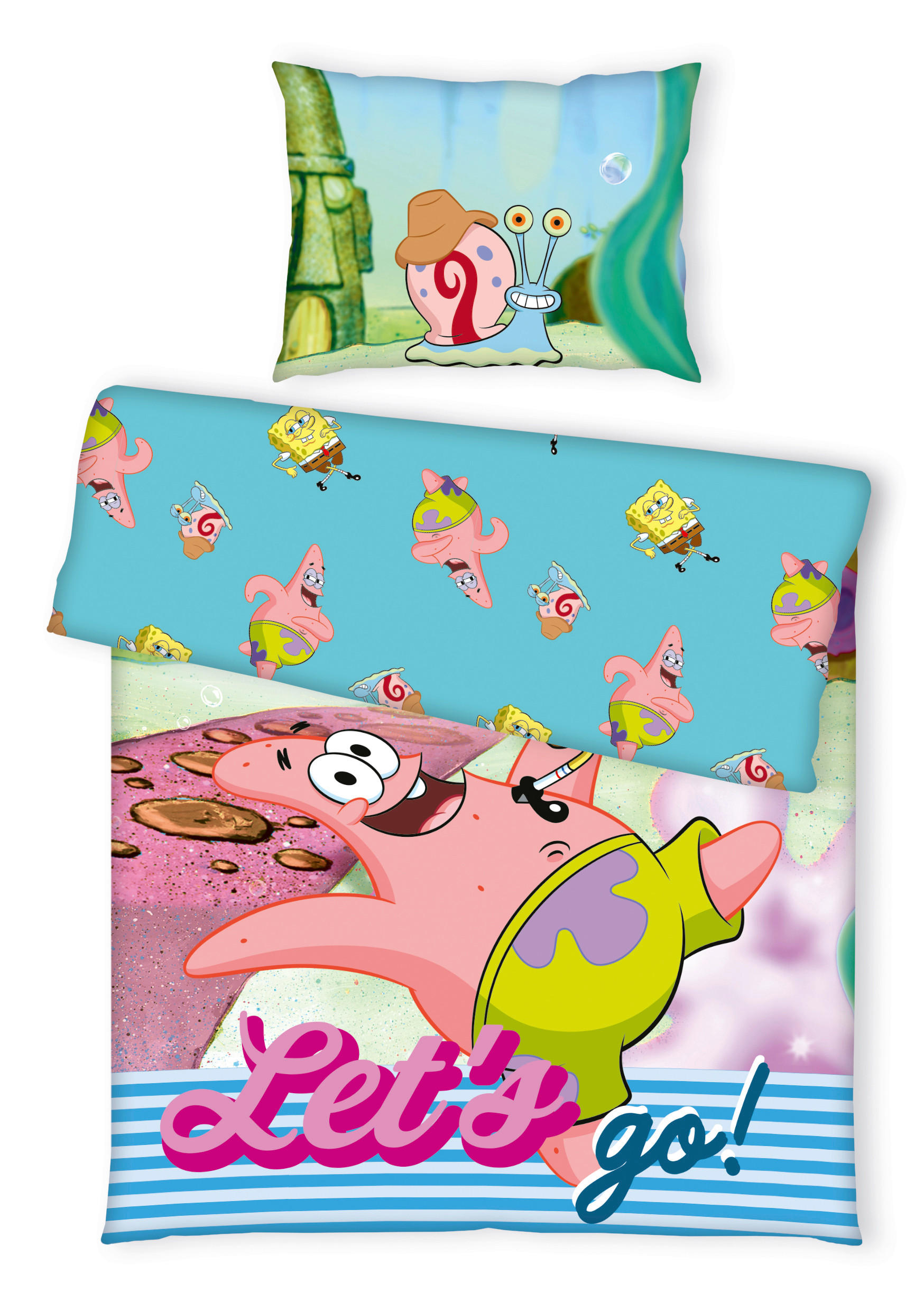POSTELJINA ZA MLADE SPONGEBOB 140/200 cm višebojna  - višebojna, Konvencionalno, tekstil (140/200cm) - Sponge Bob