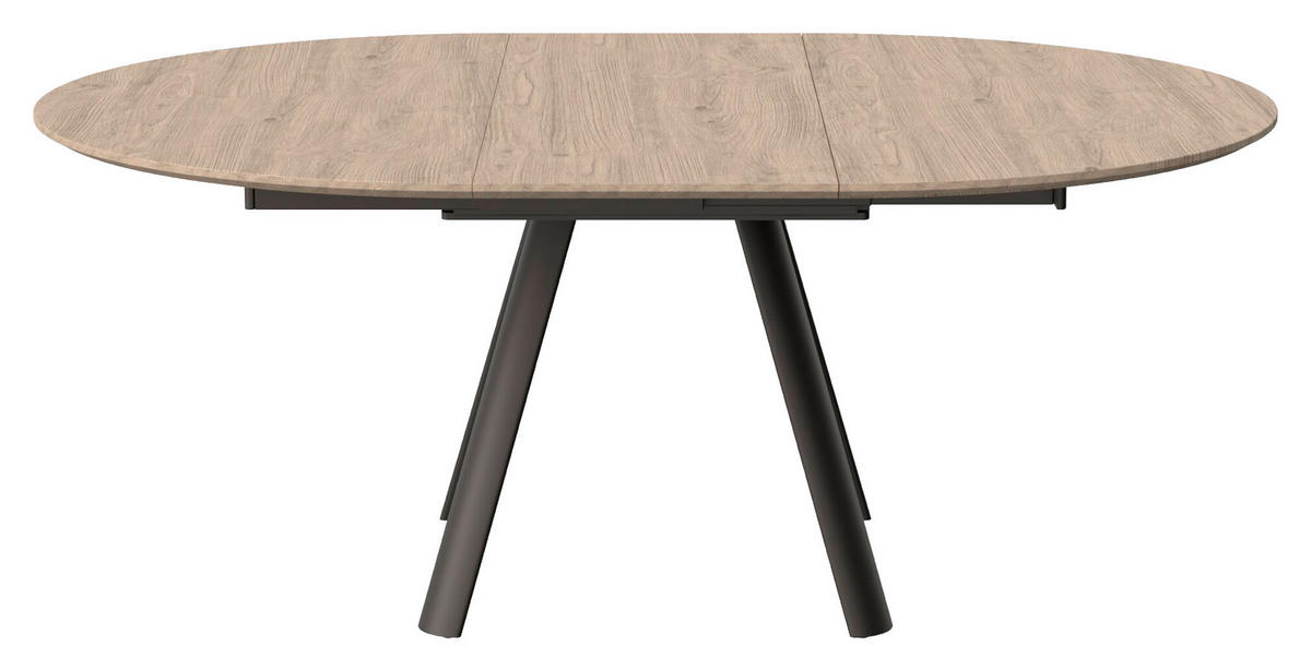 ESSTISCH in Holz, Metall 140/140/76 cm  - Wildeiche, Design, Holz/Metall (140/140/76cm) - Joop!