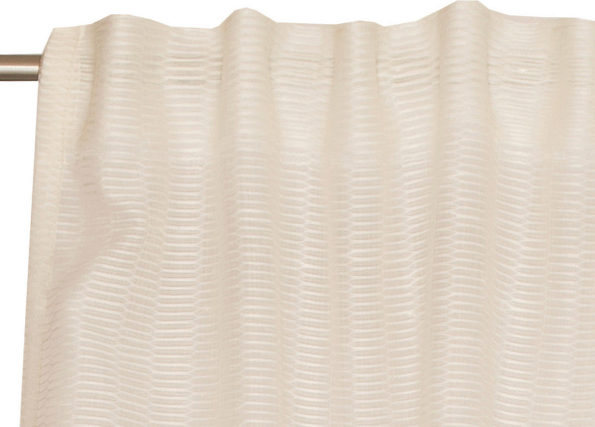 FERTIGVORHANG transparent  - Creme, Basics, Textil (130/250cm) - Schöner Wohnen