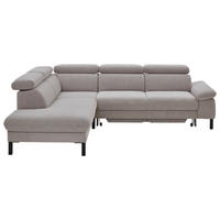 CANAPÉ D'ANGLE in Cord Grau  - Schwarz/Grau, Design, Holzwerkstoff/Textil (217/272cm) - Pure Home Comfort