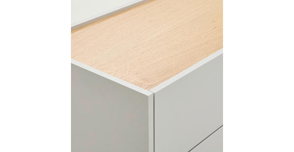 LOWBOARD  in 180/57,5/40 cm  - Eichefarben/Hellgrau, Design, Holz/Holzwerkstoff (180/57,5/40cm) - Carryhome