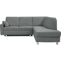 ECKSOFA  in Mikrovelours Graugrün  227/208 cm  - Alufarben/Graugrün, KONVENTIONELL, Textil/Metall (227/208cm) - Sedda