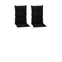 SESSELAUFLAGE Uni  - Anthrazit, Basics, Textil (118/46/8cm) - Gardenson