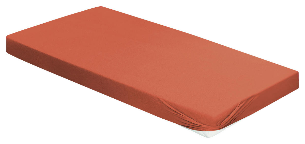 SPANNBETTTUCH Jersey 150/200 cm  - Kupferfarben, KONVENTIONELL, Textil (150/200cm) - Irisette