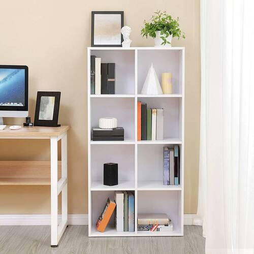 BÜCHERWAND Weiß  - Weiß, Basics, Holzwerkstoff (65,5/129,5/30cm) - Boxxx