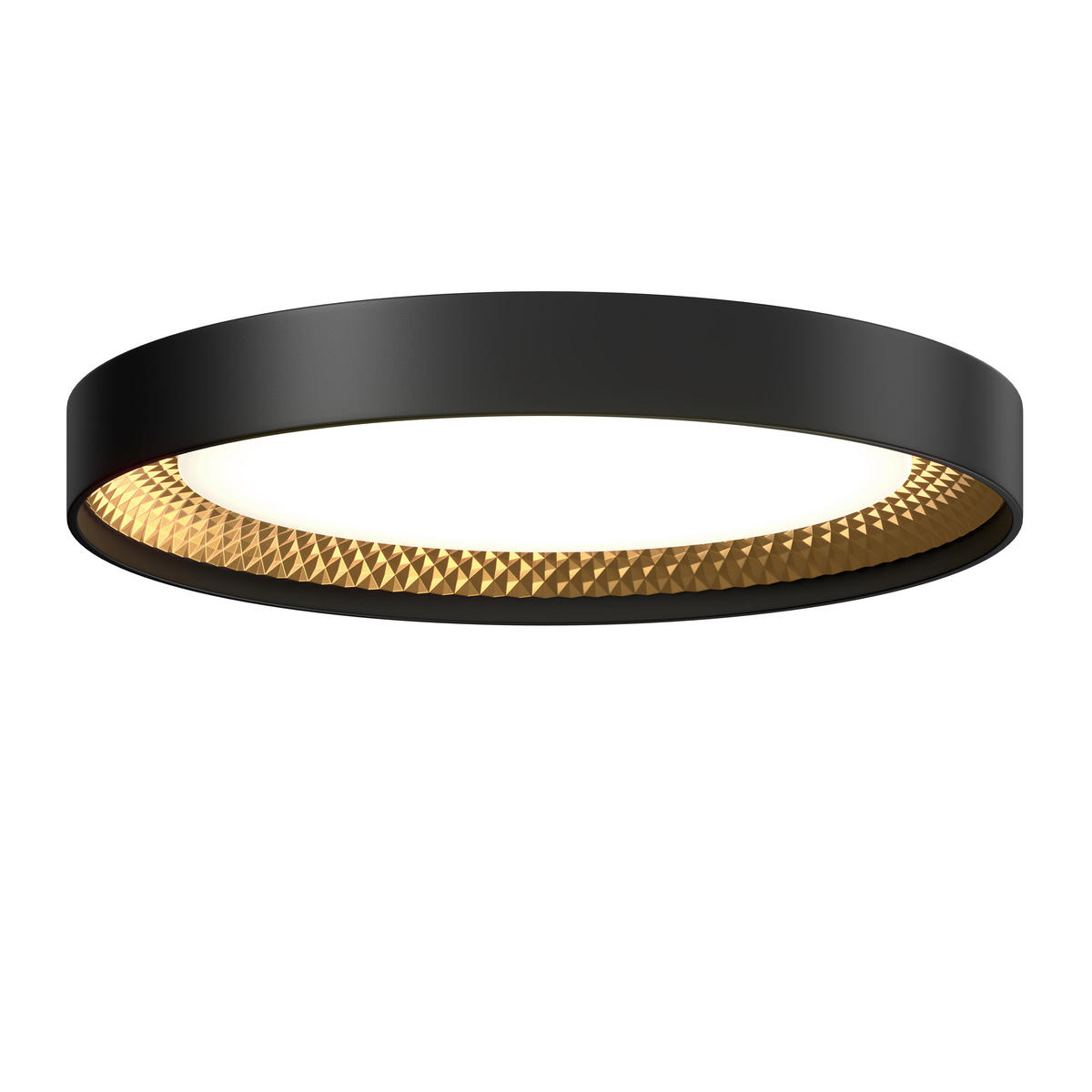 LED-TAKLAMPA 45 W 48,5/8 cm  - vit/champagne, Design, plast (48,5/8cm) - Novel
