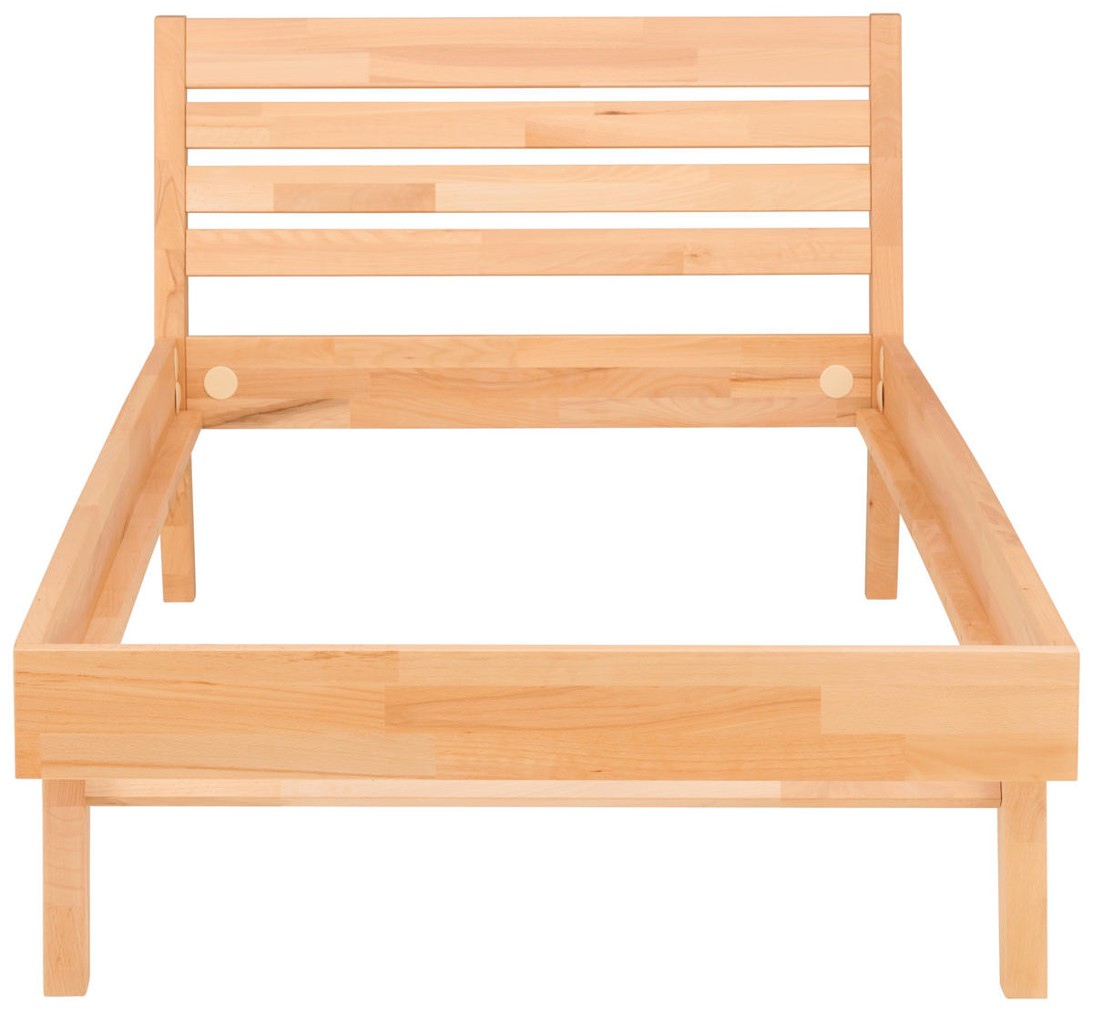 BETT 90/200 cm  in Kernbuche  - Kernbuche, MODERN, Holz (90/200cm) - MID.YOU