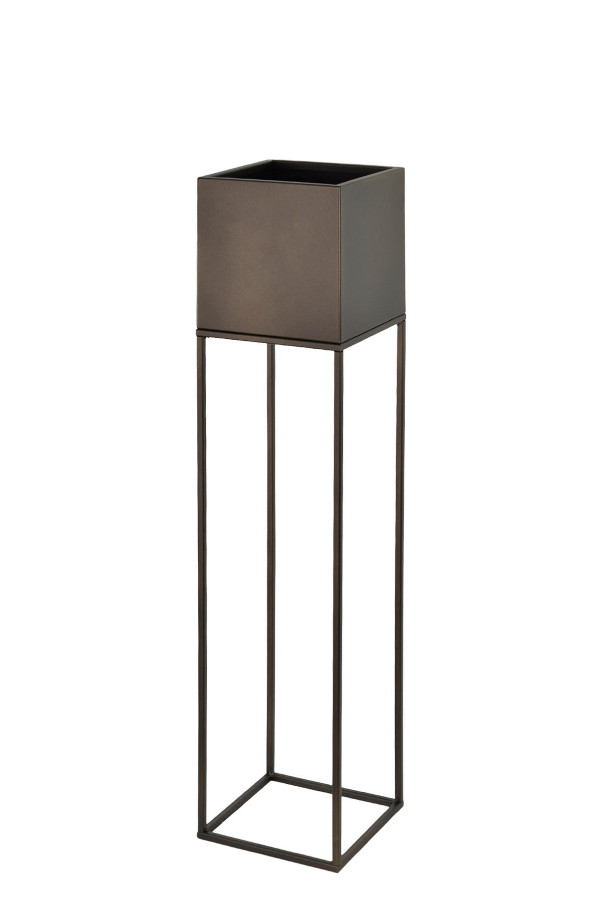 BLUMENSTÄNDER Metall  - Dunkelbraun, Basics, Metall (19/87/19cm)