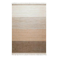 HANDWEBTEPPICH 160/230 cm Vito Braun, Creme, Graubraun  - Graubraun/Creme, Design, Textil (160/230cm)